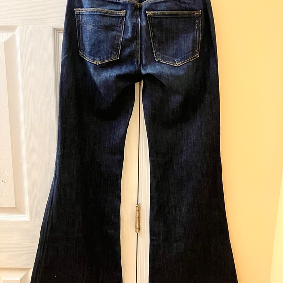 GAP 1969 FLARE HIGH RISE JEANS DARK WASH - Picture 3 of 5
